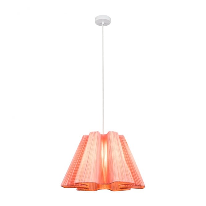 Wisteria  Swirl Ceiling Pendant Light - Pink