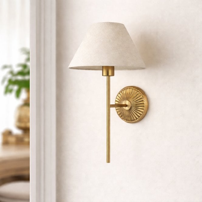 Wisteria  Vitra Wall Light - Brushed Brass